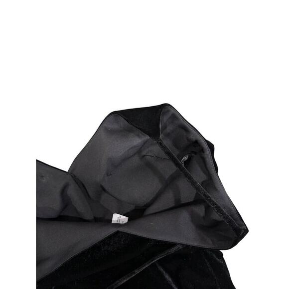 Sorella Vita Black Velvet Wrap Floor Length Formal Gown Bridesmaids Dress 10 - Picture 7 of 10